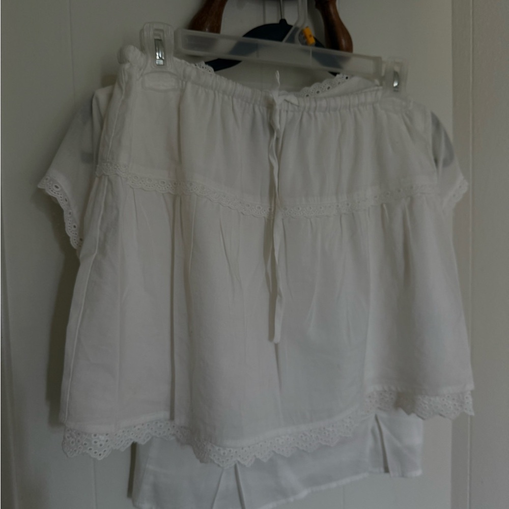 Kourt White Button-Up Top and Stevie Skirt Set - Picture 9 of 9